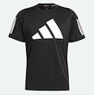 T-shirt pour homme adidas  FL 3 BAR S, noir