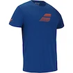 T-shirt pour homme Babolat  Exercise Big Flag Tee Men Dark Blue