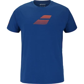 T-shirt pour homme Babolat Exercise Big Flag Tee Men Dark Blue