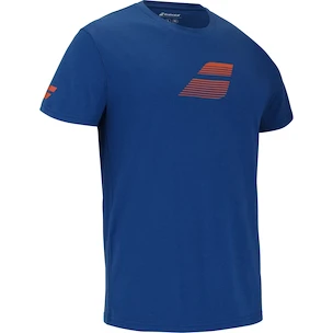 T-shirt pour homme Babolat  Exercise Big Flag Tee Men Dark Blue S