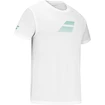 T-shirt pour homme Babolat  Exercise Big Flag Tee Men White