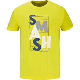 T-shirt pour homme Babolat Exercise Message Tee Men Blazing Yellow