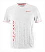 T-shirt pour homme Babolat  Strike Crew Neck Tee Men White/Strike Red M