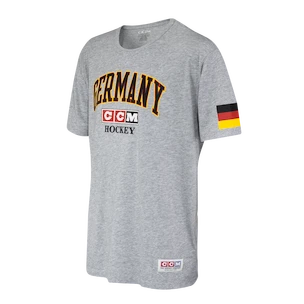 T-shirt pour homme CCM  FLAG TEE TEAM GERMANY Athletic Grey