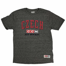 T-shirt pour homme CCM Old Practice Tri Tee Czech Hockey