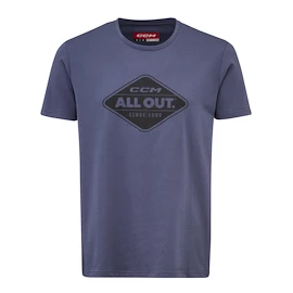 T-shirt pour homme CCM Outdoor All Outside SS Tee Vintage Blue