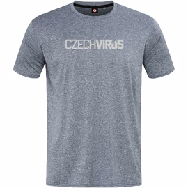 T-shirt pour homme Czech Virus Pánské sportovní tričko Recycled šedé