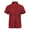 T-shirt pour homme Fila  Polo Stripes Björn Cabernet/White Alyssum