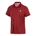 T-shirt pour homme Fila  Polo Stripes Björn Cabernet/White Alyssum