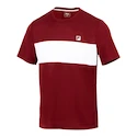 T-shirt pour homme Fila  T-Shirt Bosse Cabernet/White Alyssum