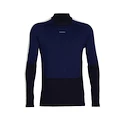 T-shirt pour homme Icebreaker Merino 200 Oasis Sonebula LS High Neck Mid Navy/Royal Navy/Snow/Cb