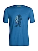 T-shirt pour homme Icebreaker  Tech Lite II SS Tee Waschbar Wandering Azul XL