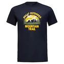 T-shirt pour homme Jack Wolfskin  JW Mountain Trail T Night Blue XXL