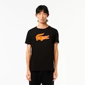 T-shirt pour homme Lacoste  Big Logo Core Performance T-Shirt Black/Sunrise