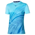 T-shirt pour homme Mizuno  Charge Shadow Graphic Tee Blue Glow  XL