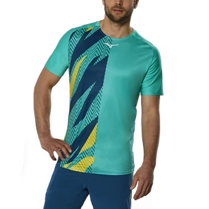 T-shirt pour homme Mizuno  Shadow Graphic Tee Turquoise M