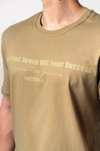 T-shirt pour homme Nebbia  Muscle Fit T-shirt FLEXIN' Green