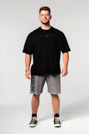 T-shirt pour homme Nebbia Oversized Heavyweight Cotton T-shirt NO SHORTCUTS Black