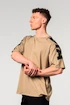 T-shirt pour homme Nebbia  Oversized T-shirt LIFTING CLUB Light Brown