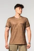 T-shirt pour homme Nebbia  Washed-off Cotton T-shirt MAX OUT Light Brown