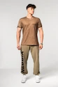 T-shirt pour homme Nebbia  Washed-off Cotton T-shirt MAX OUT Light Brown