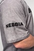 T-shirt pour homme Nebbia  Washed-off Heavyweight Cotton Oversized T-shirt GRIND Light Grey