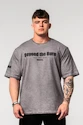 T-shirt pour homme Nebbia  Washed-off Heavyweight Cotton Oversized T-shirt GRIND Light Grey