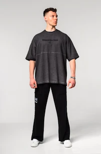 T-shirt pour homme Nebbia  Washed-off Oversized Heavyweight Cotton T-shirt NO SHORTCUTS Black