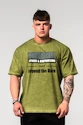 T-shirt pour homme Nebbia  Washed-off Oversized T-shirt HERITAGE Green