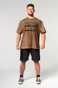 T-shirt pour homme Nebbia  Washed-off Oversized T-shirt HERITAGE Light Brown