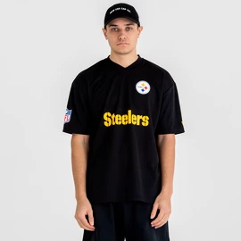 T-shirt pour homme New Era Wordmark Oversized NFL Pittsburgh Steelers
