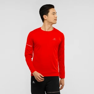 T-shirt pour homme Salomon  Agile LS Tee red S