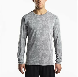 T-shirt pour homme Saucony  Negative-Splt Jacquard LS grey