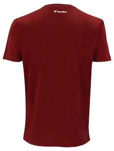 T-shirt pour homme Tecnifibre  Club Cotton Tee Cardinal