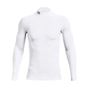 T-shirt pour homme Under Armour  ColdGear Armour Comp Mock White