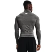 T-shirt pour homme Under Armour  HeatGear Armour Comp Mock LS Gray