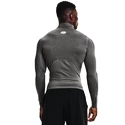 T-shirt pour homme Under Armour  HeatGear Armour Comp Mock LS Gray