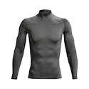 T-shirt pour homme Under Armour  HeatGear Armour Comp Mock LS Gray XXL