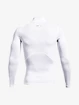 T-shirt pour homme Under Armour HeatGear Comp Mock LS-WHT