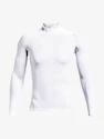 T-shirt pour homme Under Armour HeatGear Comp Mock LS-WHT