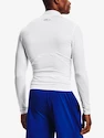 T-shirt pour homme Under Armour HeatGear Comp Mock LS-WHT