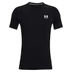 T-shirt pour homme Under Armour  HG Armour Fitted SS-BLK XL