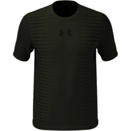 T-shirt pour homme Under Armour Seamless Wordmark SS Marine OD Green