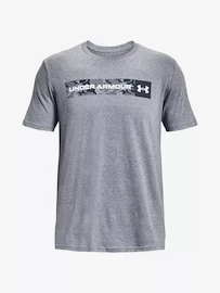 T-shirt pour homme Under Armour UA CAMO CHEST STRIPE SS-GRY