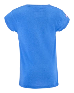 T-shirt pour jeune fille Babolat  Exercise Cotton Tee Girl French Blue 6 - 8 ans