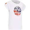 T-shirt pour jeune fille Babolat  Exercise Cotton Tee Girl White