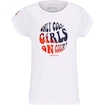 T-shirt pour jeune fille Babolat  Exercise Cotton Tee Girl White