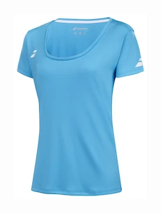 T-shirt pour jeune fille Babolat  Play Cap Sleeve Top Girl Cyan Blue 8 - 10 let