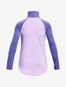 T-shirt pour jeune fille Under Armour  Tech Graphic 1/2 Zip-PPL