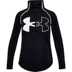 T-shirt pour jeune fille Under Armour  Tech Graphic Logo Half Zip-BLK M